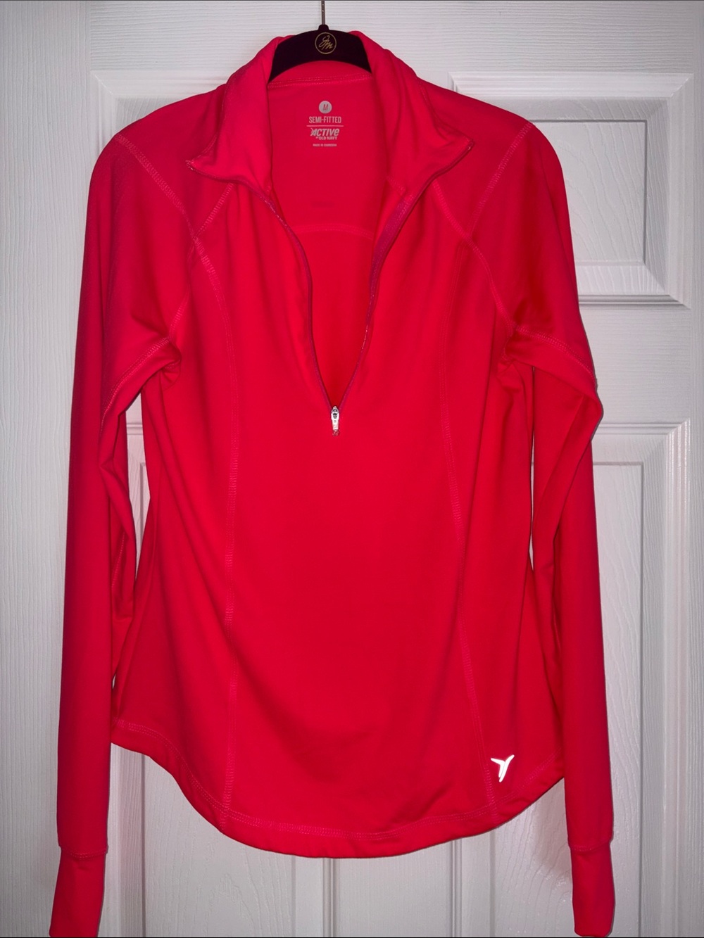 Old Navy Women's Long-Sleeve Half-Zip Pullover - Hot Pink